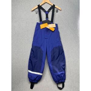 H&M Sport Kids Blue Snow Suit Bib Pants 6-7 Waterproof Insulated Adjustable New
